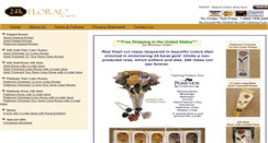 Desktop Screenshot of 24kfloral.com